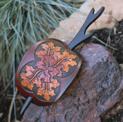 OAK LEAF, LEATHER HAIR BROOCH - HAIR CLIPS, ACCESSORIES, JEWELLERY