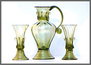 SET ROTTERDAM, VERRE FORÊT - RÉPLIQUES HISTORIQUES DE VERRE