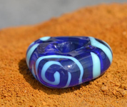 CELTIC HANDMADE GLASS BEAD, MUSEUM REPLICA V5C - HISTORICAL GLASS BEADS, REPLICA