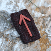 RUNES - ELDER FUTHARK, SET OF WOODEN RUNES - RUNE PENDANTS