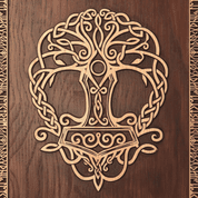 YGGDRASIL WALL DECORATION PLAQUETTE - WOODEN STATUES, PLAQUES, BOXES