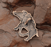 COLLACH - CELTIC BOAR PENDANT, BRONZE - PENDANTS, NECKLACES