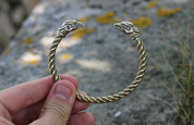 GRIFFIN, BRASS BRACELET - VIKING, SLAVIC, CELTIC BRACELETS - BRONZE AND BRASS