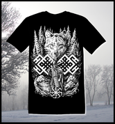 WOLF WARRIOR, SLAVIC T-SHIRT - HEIDNISCHE T-SHIRTS