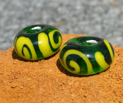 CELTIC HANDMADE GLASS BEAD, MUSEUM REPLICA V4A - HISTORICAL GLASS BEADS, REPLICA