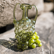 GRAPE WINE, BOTTLE, GREEN GLASS - HISTORICAL GLASS