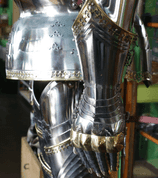 CUSTOM SUIT OF ARMOUR WITH SALLET, POLISHED, 1.5 MM - SUITS OF ARMOUR