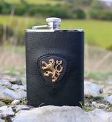 HIP FLASK, LION, KINGDOM OF BOHEMIA - BOTTLES, HIP FLASKS