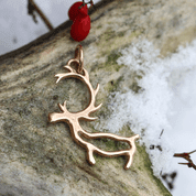 PORO, SAMI REINDEER, PENDANT BRONZE - PENDANTS, NECKLACES