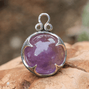 VIKING AMETHYST BALL PENDANT, GOTLAND, SILVER - PENDANTS