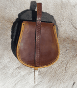 HUGINN UND MUNINN FRÜHMITTELALTERLICHE LEDERTASCHE - TASCHEN