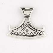 BEARDED AXE OF PERUN, SILVER SLAVIC PENDANT - PENDANTS