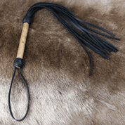 LEATHER QUIRTS, BLACK AND WOOD - KEYCHAINS, WHIPS, OTHER