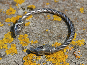 HUGINN AND MUNINN, VIKING BRACELET, SILVER - BRACELETS