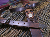 LEATHER SCABBARD WITH SAAMI JEWEL - SWORD ACCESSORIES, SCABBARDS