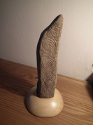 MENHIR, ENGRAVED STONE - GARDEN DECOR