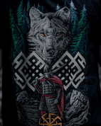 WOLF WARRIOR, SLAVIC T-SHIRT - COLORED - HEIDNISCHE T-SHIRTS