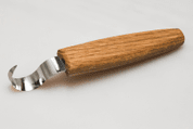 SPOON CARVING KNIFE 25MM SK1OAK HANDLE - CISEAUX À SCULPTER FORGÉS