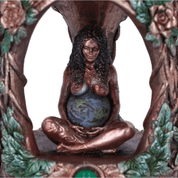 MOTHER EARTH TEA LIGHT 7CM - KERZENHALTER, FIGUREN