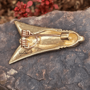 CICADA, ROMAN-GERMANIC CLASP, BRONZE - COSTUME BROOCHES, FIBULAE