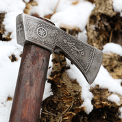CARPATHIA VALASKA TRADITIONAL FORGED CARPATHIAN AXE - ETCHED - AXES, POLEWEAPONS