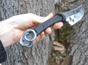 MABON, FORGED RAM'S HEAD KNIFE, BLACK - KNIVES