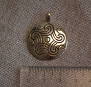 BRONZE AGE SUN, BRONZE PENDANT - PENDANTS, NECKLACES