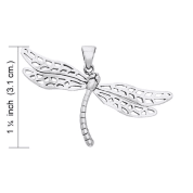 DRAGONFLY, SILVER PENDANT, AG 925 - PENDANTS