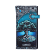 TREE OF LIFE EMBOSSED PURSE 18.5CM - METAL MUSIK LEDERPRODUKTE