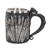 MEDIEVAL SWORD DRAGON TANKARD GOTHIC FANTASY MUG - TASSEN, KELCHE