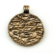 VIKING SHIP - BRONZE PENDANT - PENDANTS, NECKLACES