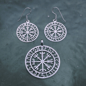 VEGVISIR, ISLÄNDISCHE RUNE, ANHÄNGER, SILBER - ANHÄNGER - SCHMUCK, SILBER