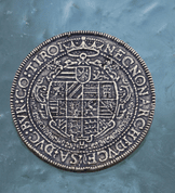 BOHEMIA, RUDOLF II 1576 - 1611 THALER, ZINC, COIN - REPLICA ANT.BRASS - MEDIEVAL AND RENAISSANCE COINS