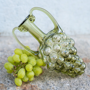 GRAPE WINE, BOTTLE, GREEN GLASS - HISTORICAL GLASS