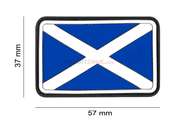 SCOTLAND FLAG RUBBER PATCH - PATCHES UND MARKIERUNG