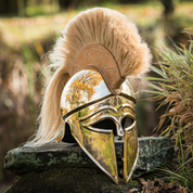 GREEK HELMET WITH PLUME - ROMAN AND CELTIC HELMETS