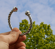 ALESIA, SILVER BRACELET, GARNET - BRACELETS