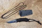 SERRATED TANTO NECK KNIFE SCHRADE - COUTEAUX SUISSES