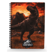 JURASSIC WORLD NOTEBOOK WITH 3D-EFFECT INTO THE WILD - JURASSIC PARK