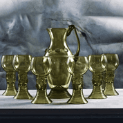 DUTCH RENAISSANCE GLASS SET 6+1 - HISTORICAL GLASS