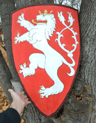 BOHEMIAN LION, COAT OF ARMS, SHIELD - PAINTED SHIELDS