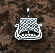 VIKING SHIP, SILVER PENDANT - PENDANTS