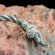 MIDGARDSORMR, VIKING BRACELET, SILVER - BRACELETS