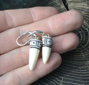 DEER ANTLER EARRINGS, VIKING - DEER ANTLER PRODUCTS