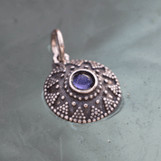 ISOLDA, IOLITE, SILVER PENDANT - ANHÄNGER - SCHMUCK, SILBER