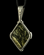 ORIEL, MOLDAVITE, SILVER PENDANT - MOLDAVITES, CZECH