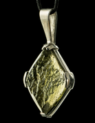 ORIEL, MOLDAVIT, SILBER, ANHÄNGER - MOLDAVITE