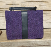 FIONA SHOULDER BAG, PURPLE, WOOL - WOOLEN HANDBAGS & BAGS