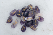 ELDER FUTHARK RUNE SET - AMETHYST - RUNES