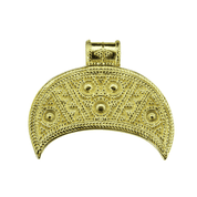 LUNULA, GREAT MORAVIAN EMPIRE, 9TH CENTURY, REPLICA, 14K GOLD - BIJOUX EN OR